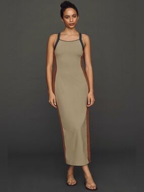 Daily Practice by Anthropologie Open Back Column Midi Dress
